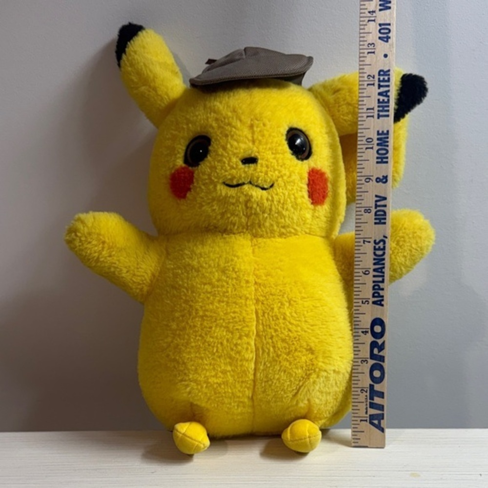 Yellow Detective Pikachu Plush Stuffed Animal by